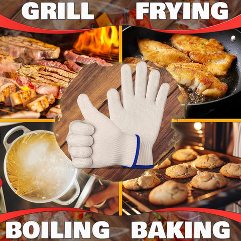 V TOWER dry-cleanable oven gloves stay clean after cooking sessions.