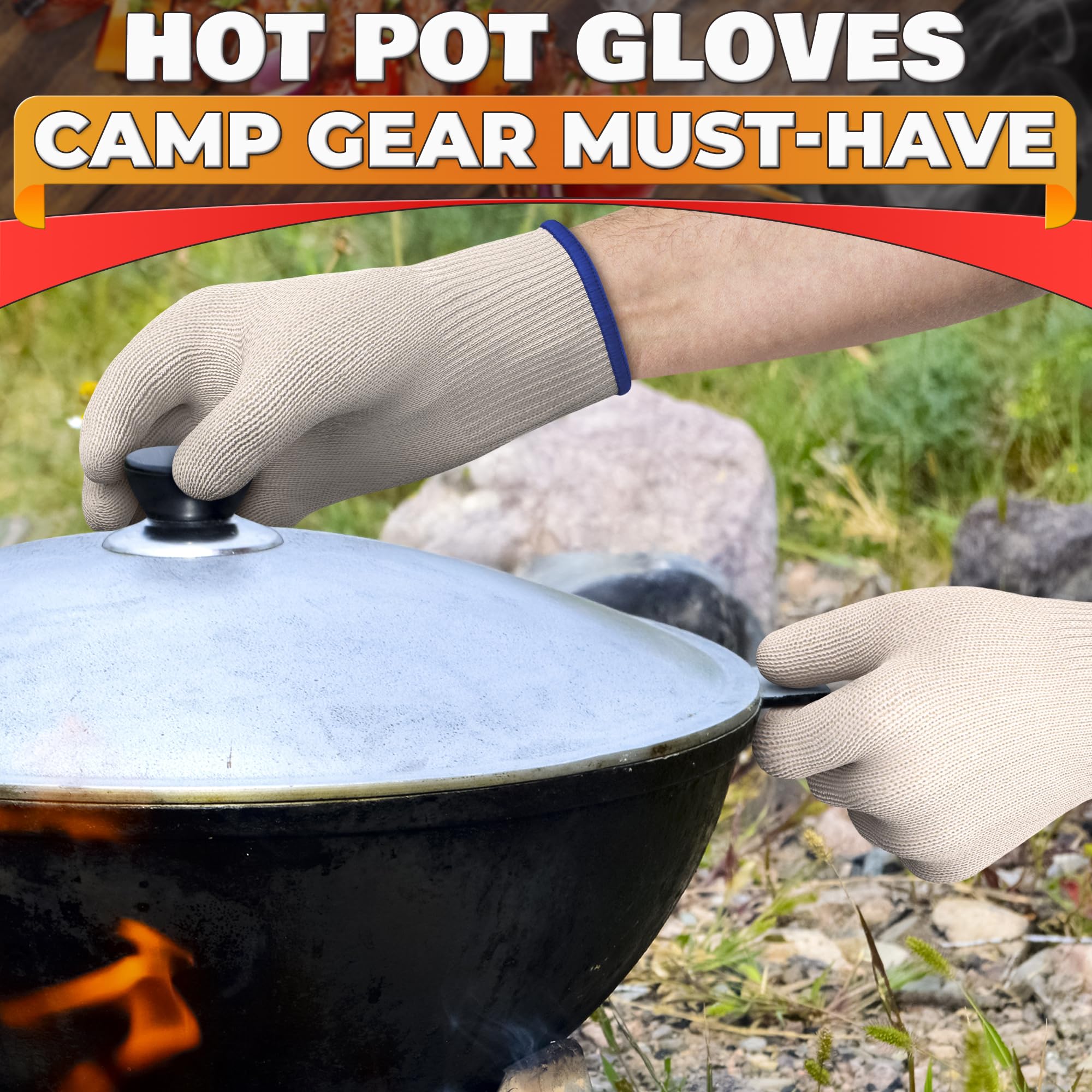 V TOWER gift-ready heat gloves for grill lovers and bakers.