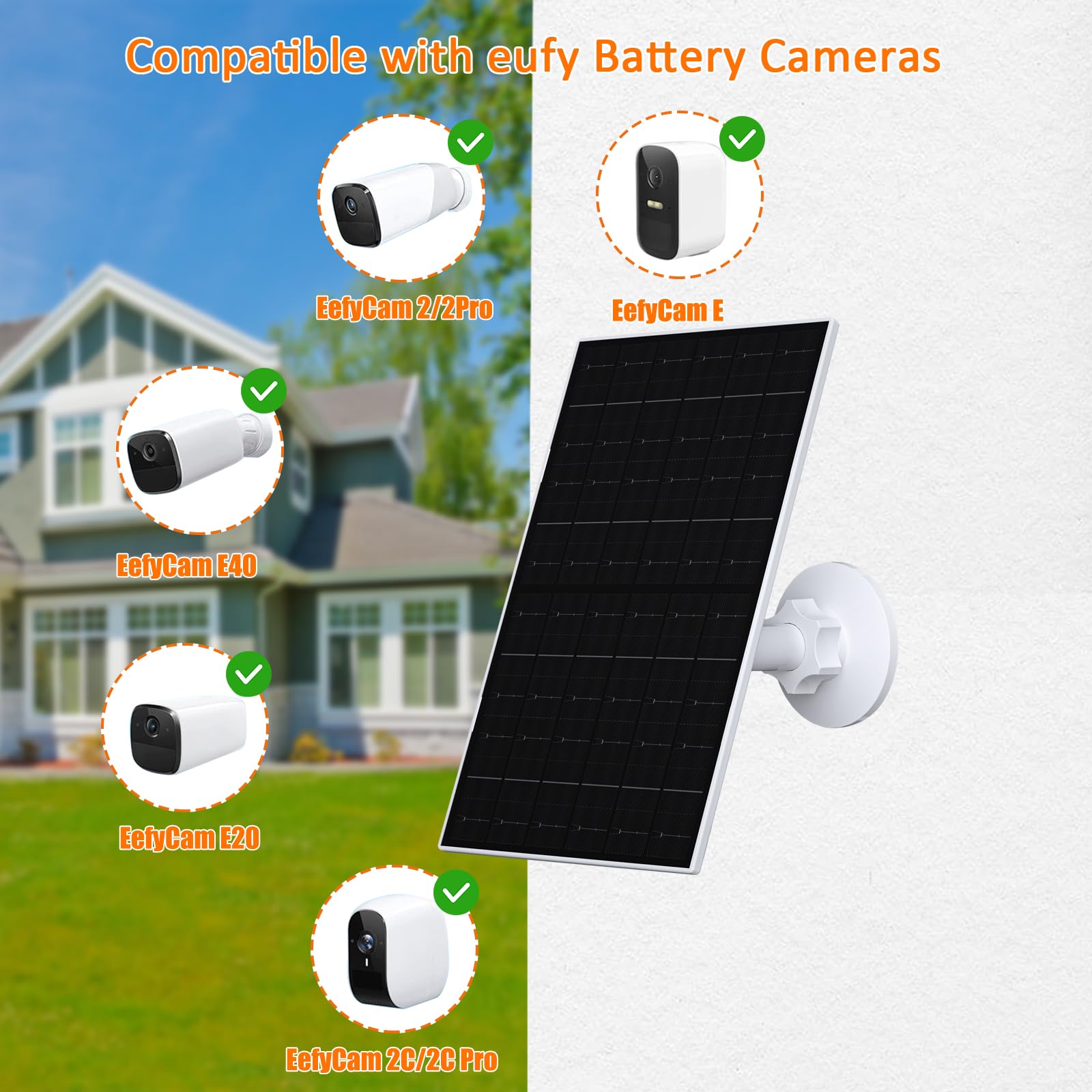 VUEBEE solar panel on a 360° mount enabling flexible placement.