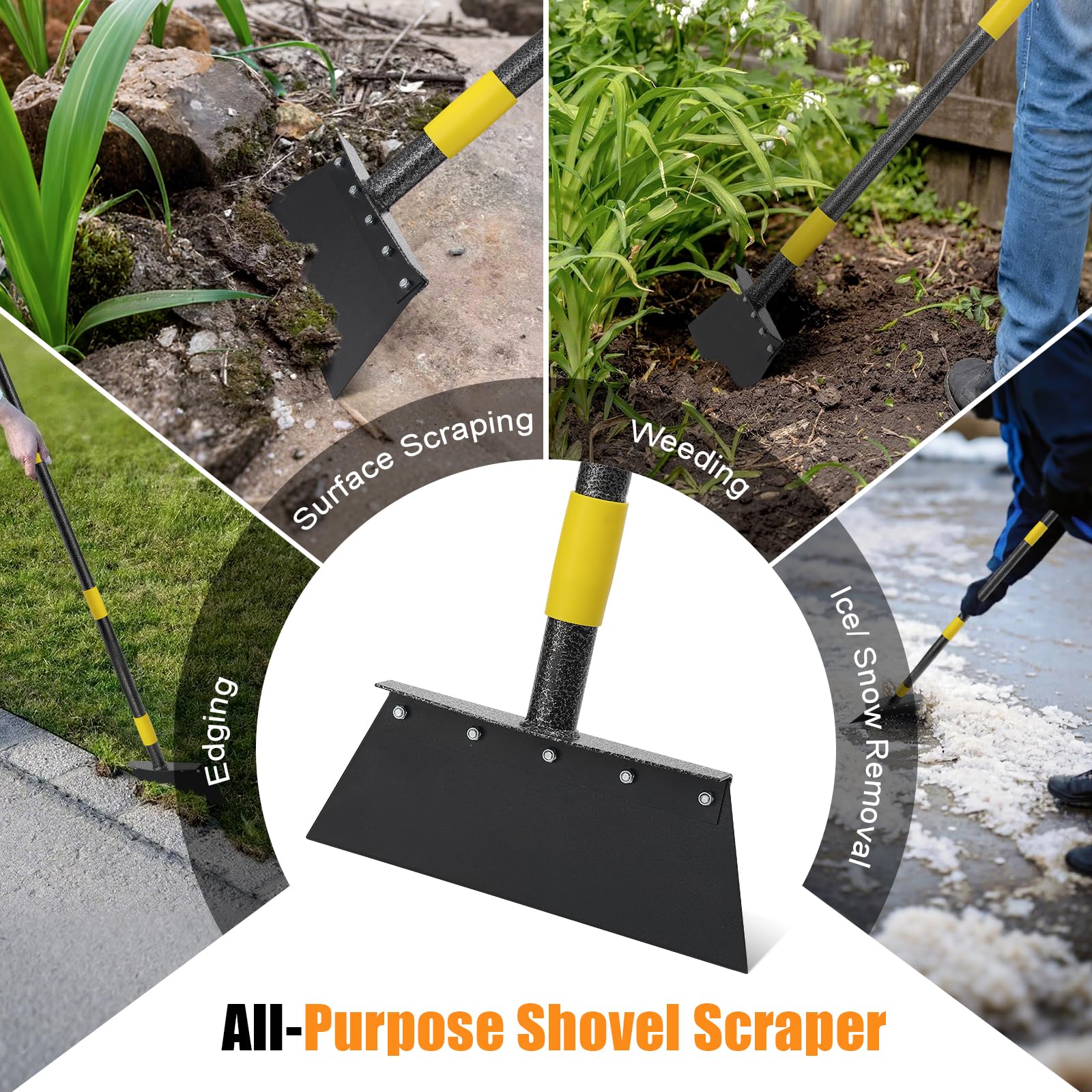 VUGHIUA all-season tool adapts from winter to garden chores