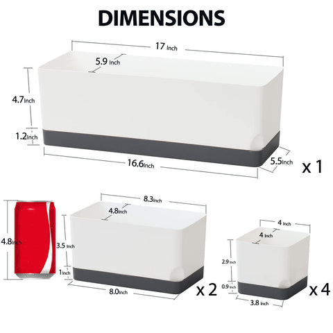 Vugosson self watering planter 4 inch small compact set for windowsill
