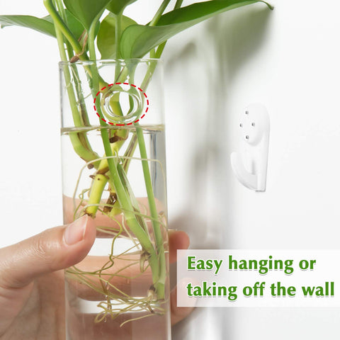 Vumdua kitchen and bathroom decor glass planter adds elegant accent.