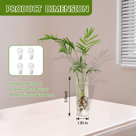 Vumdua wall-mount glass planter back hole enables easy, no-mark hanging.