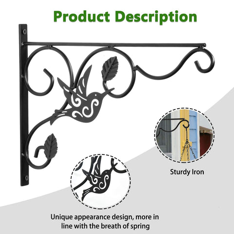 Vumdua wall planter hook two-pack keeps pots secure on walls.