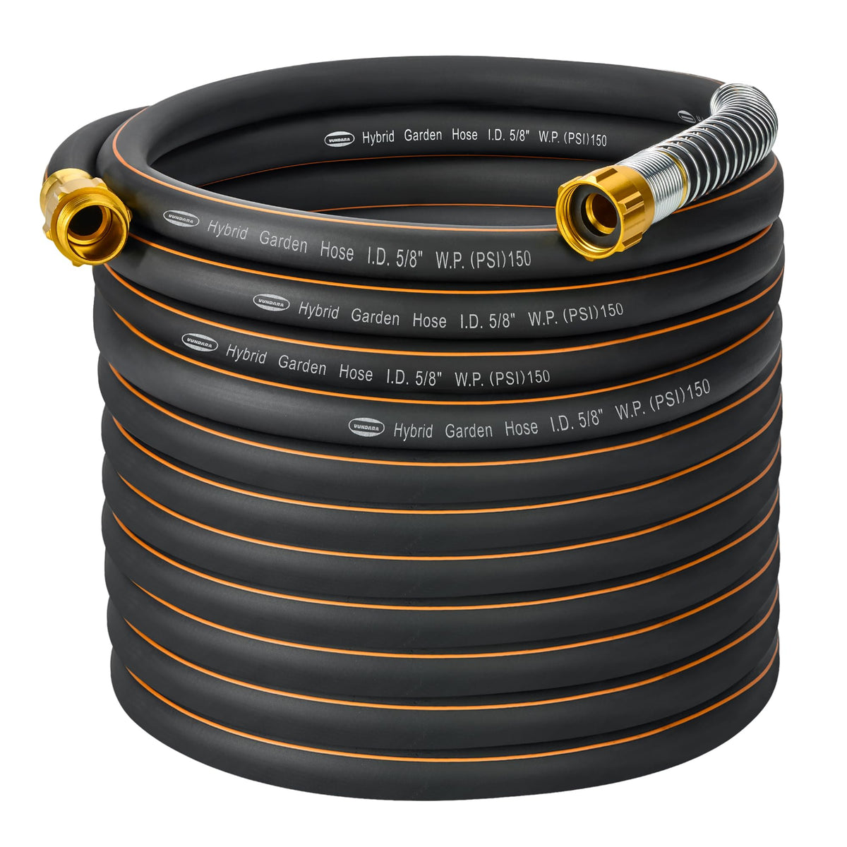 VUNDARA high-flow 75ft hose with wide 5/8 inch diameter for efficient watering
