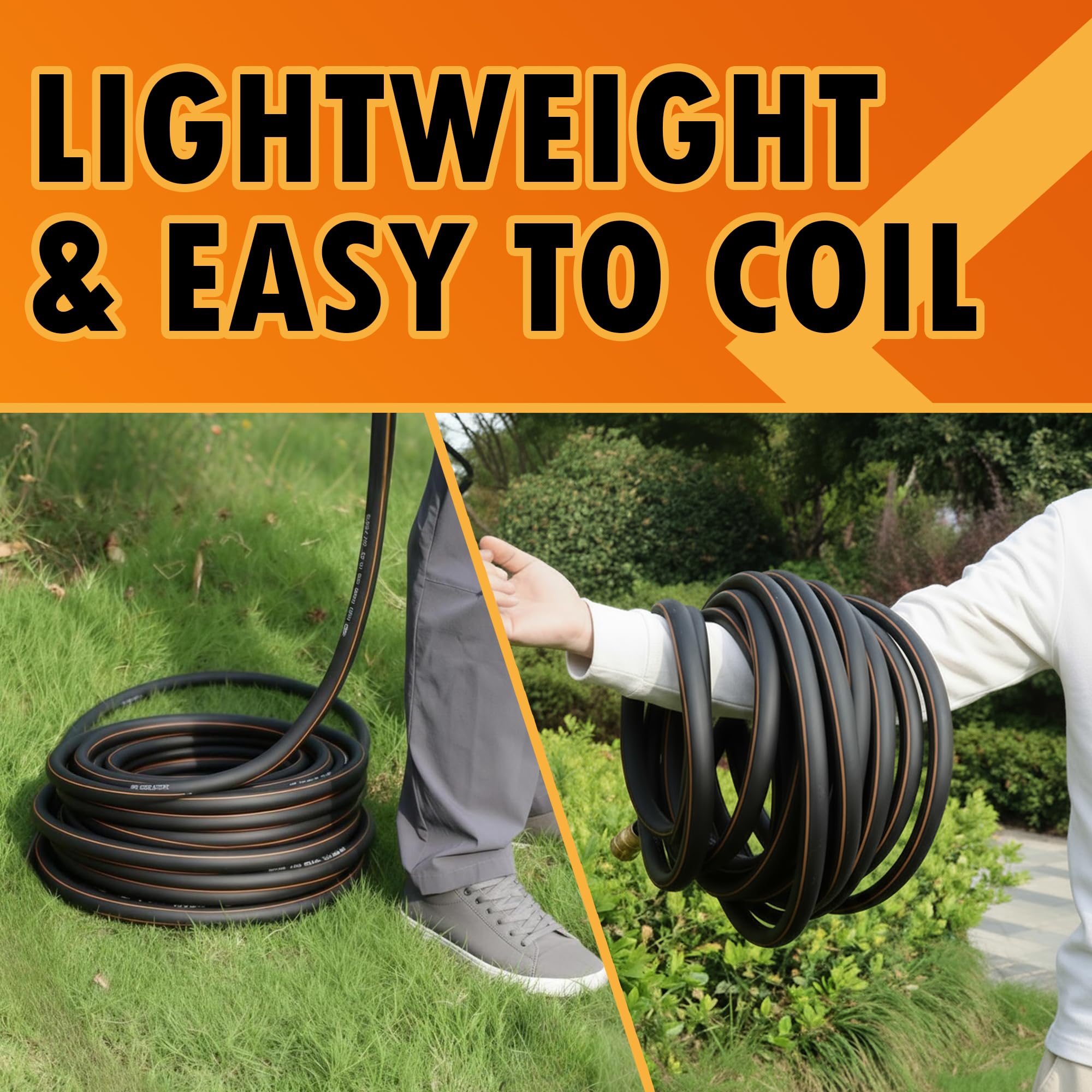 VUNDARA triple-layer construction supports up to 150 PSI working pressure.
