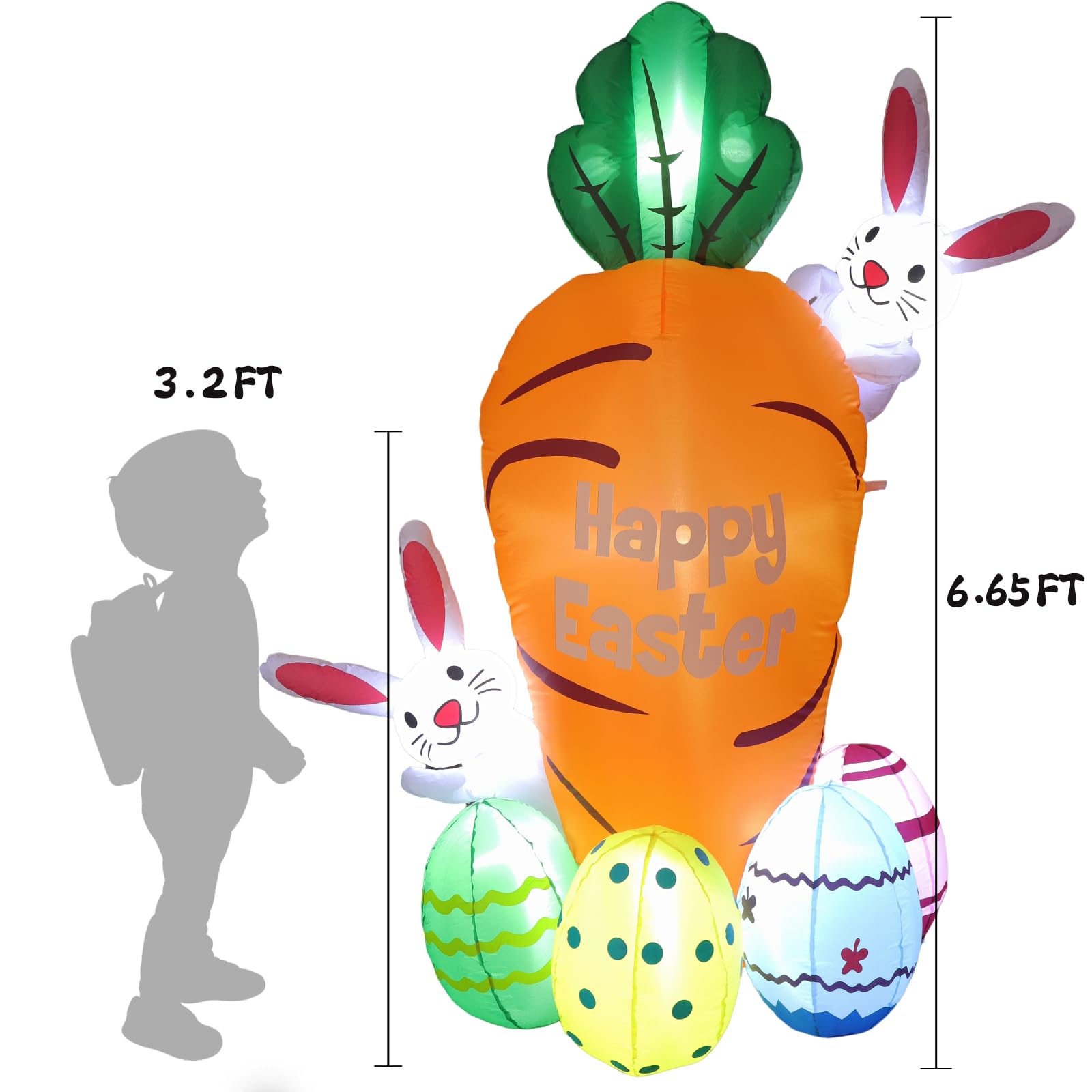 VURPOKSI Easter egg base detail enhances the festive display.
