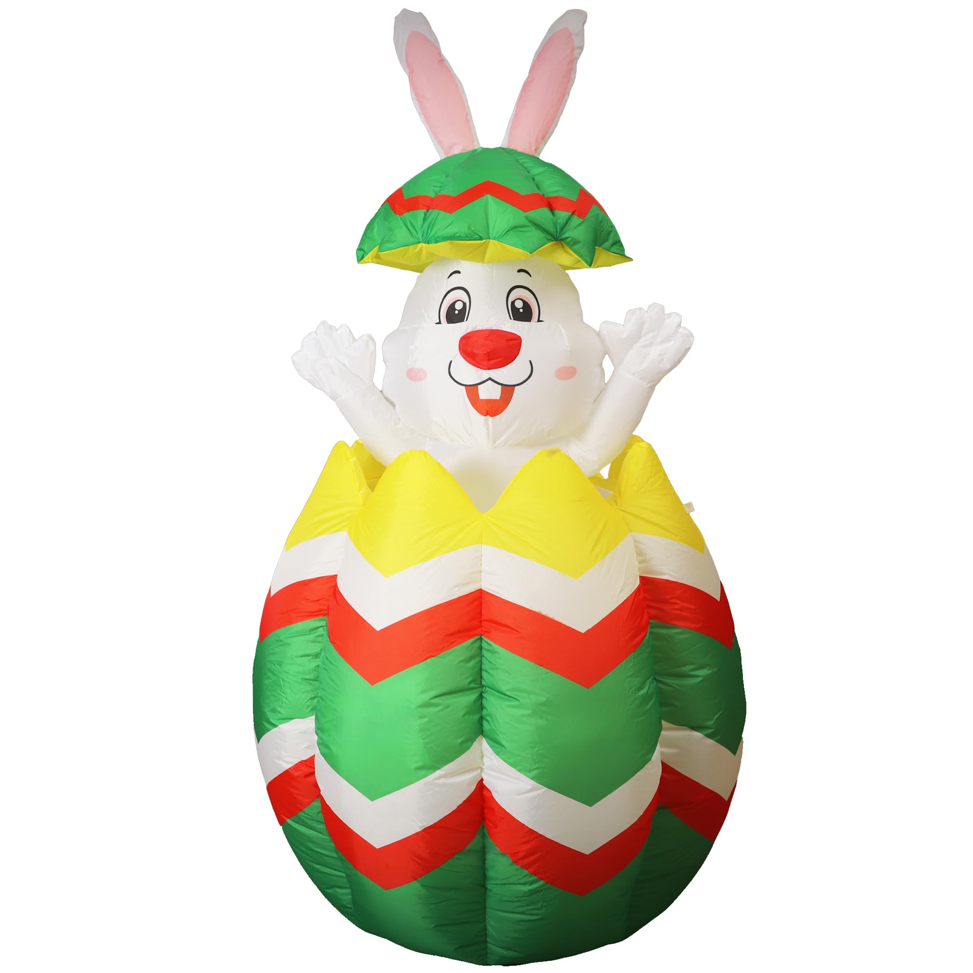 VURPOKSI LED-lit Easter bunny and egg illuminate your yard at night.