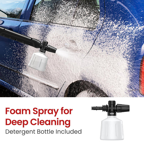 VUSIGN 25-degree nozzle provides versatile wide spray for general cleaning