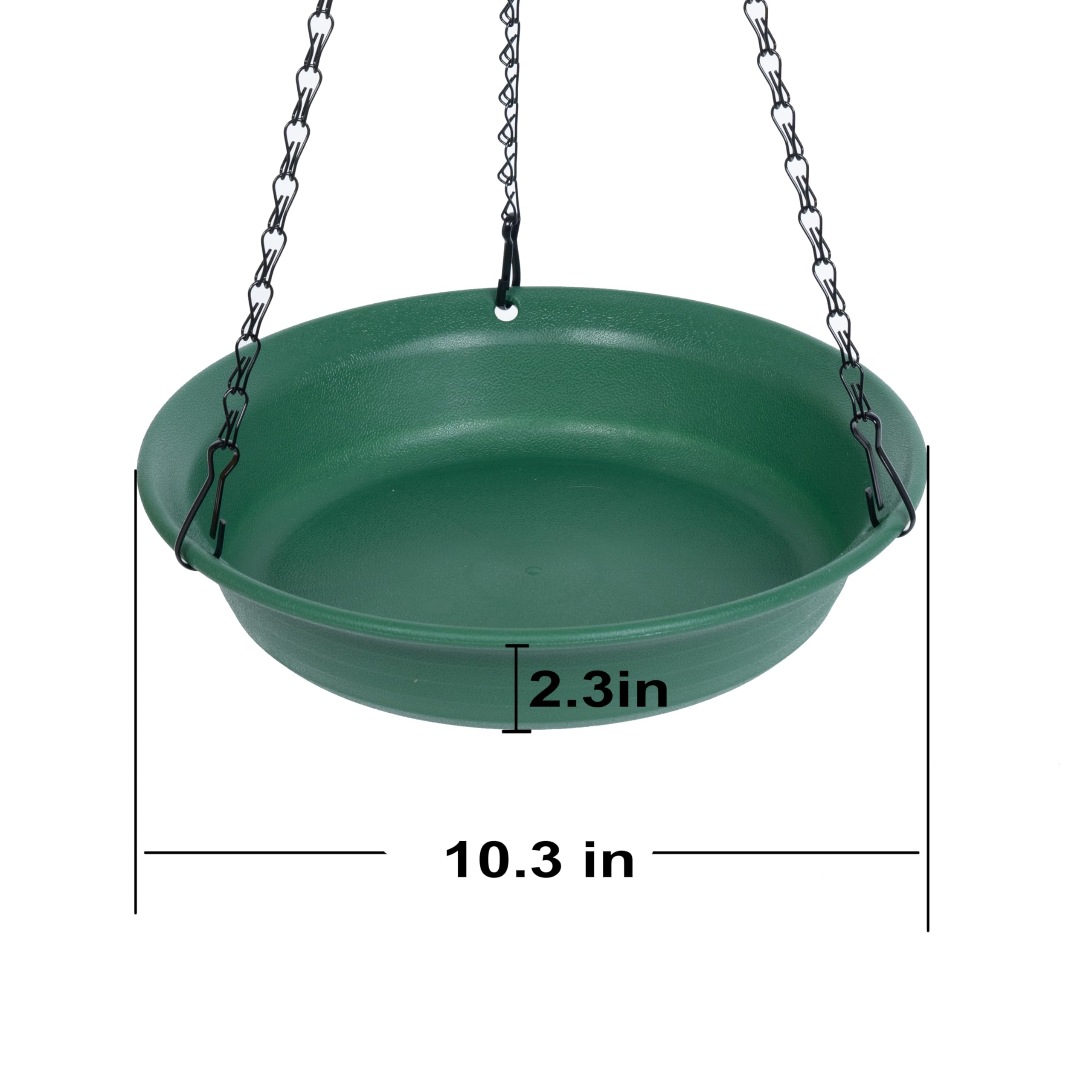 VUWEZ 10-inch bird feeder tray; ample outdoor feeding space.
