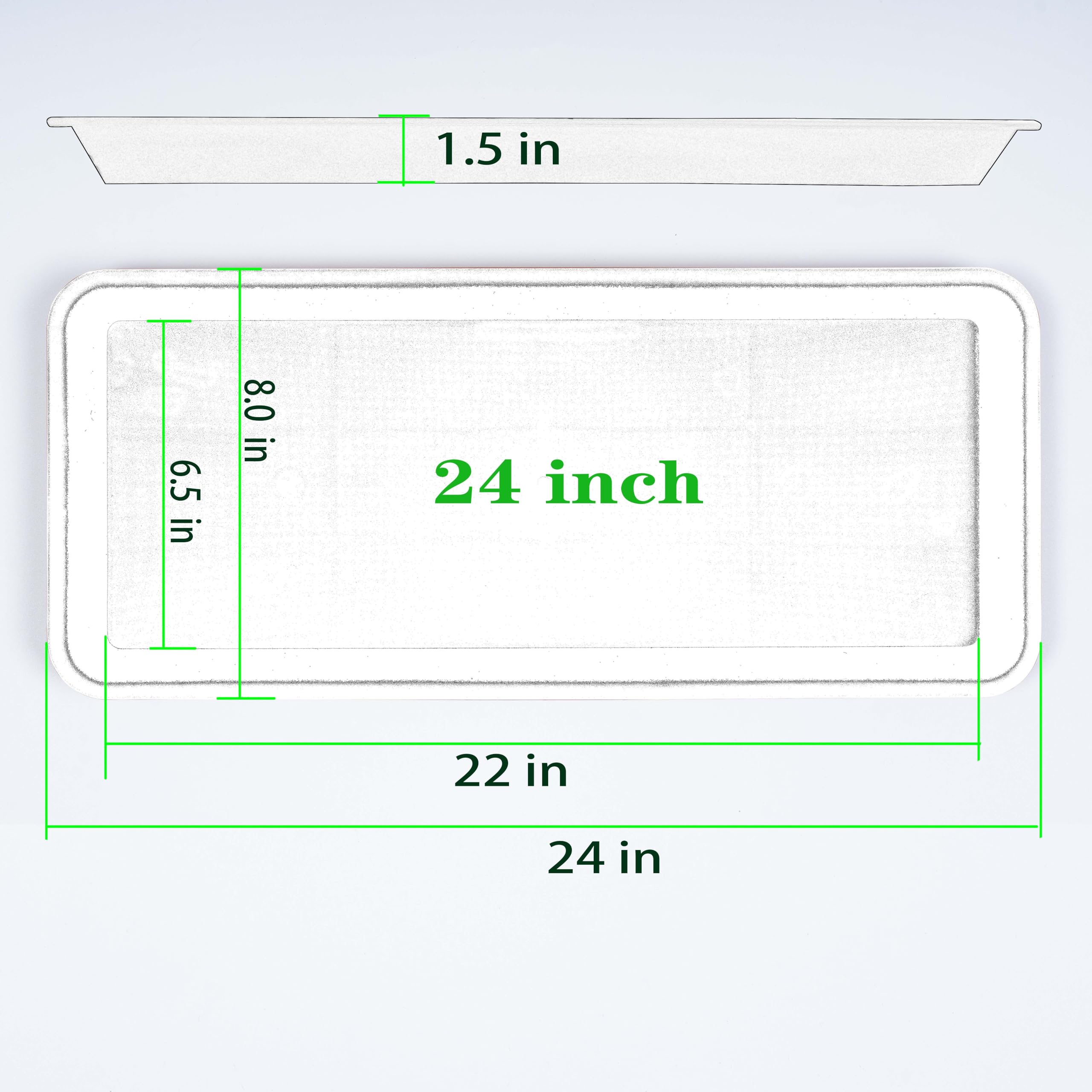VUWEZ plant saucer 24in durable and thickened for long lasting use.