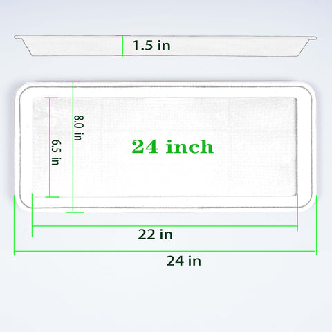 VUWEZ plant saucer 24in durable and thickened for long lasting use.