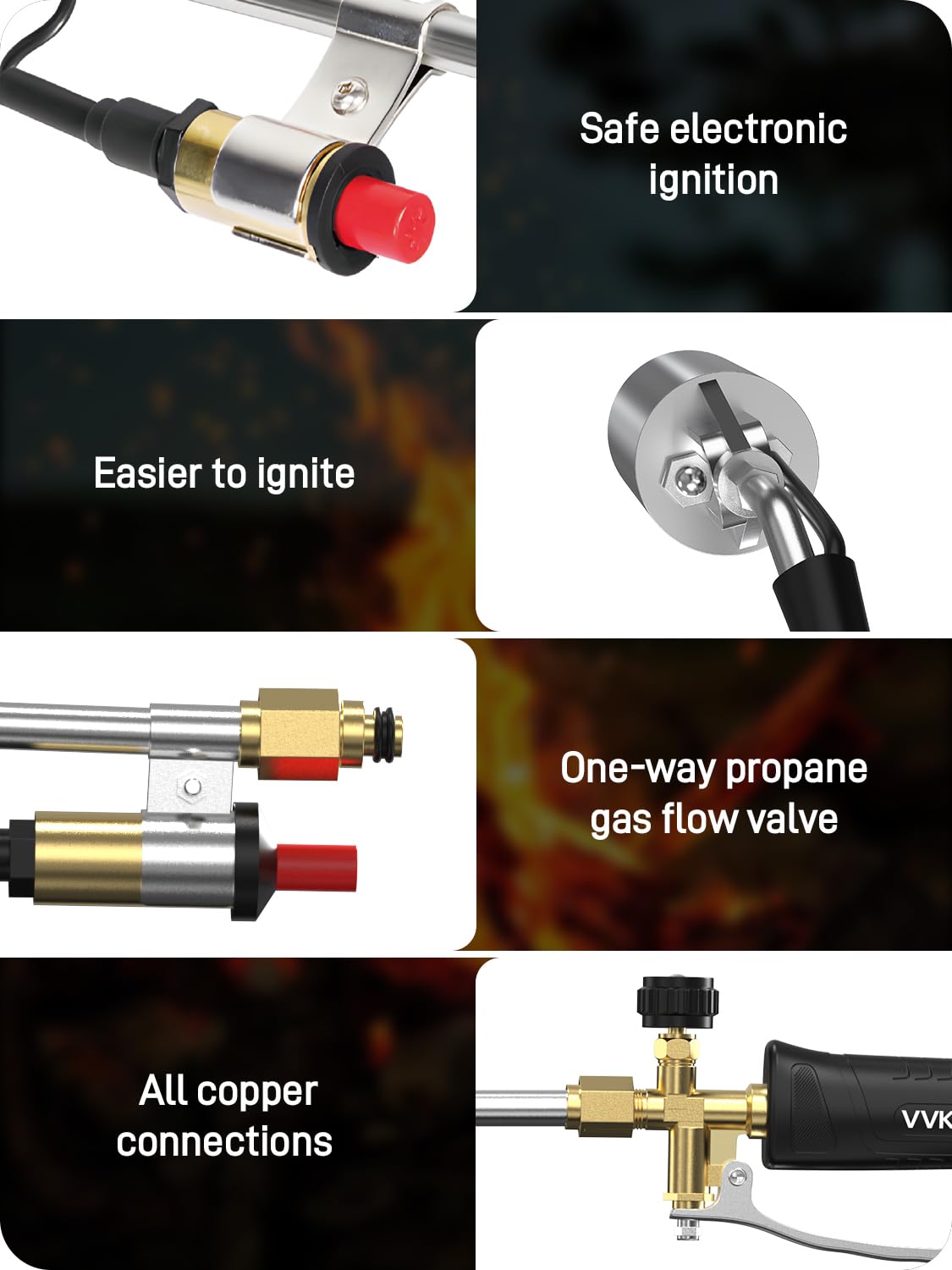 VVKPEYIN detachable design with ergonomic handle for easy setup