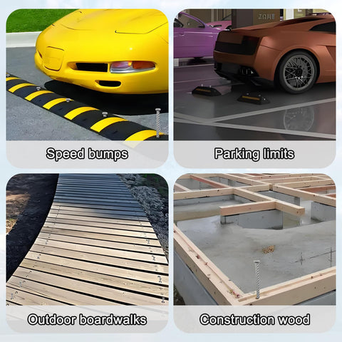 VVOKGO weather-resistant anchors for asphalt, cement, and soil surfaces