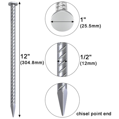 VVOKGO galvanized steel anchors resist rust for outdoor use