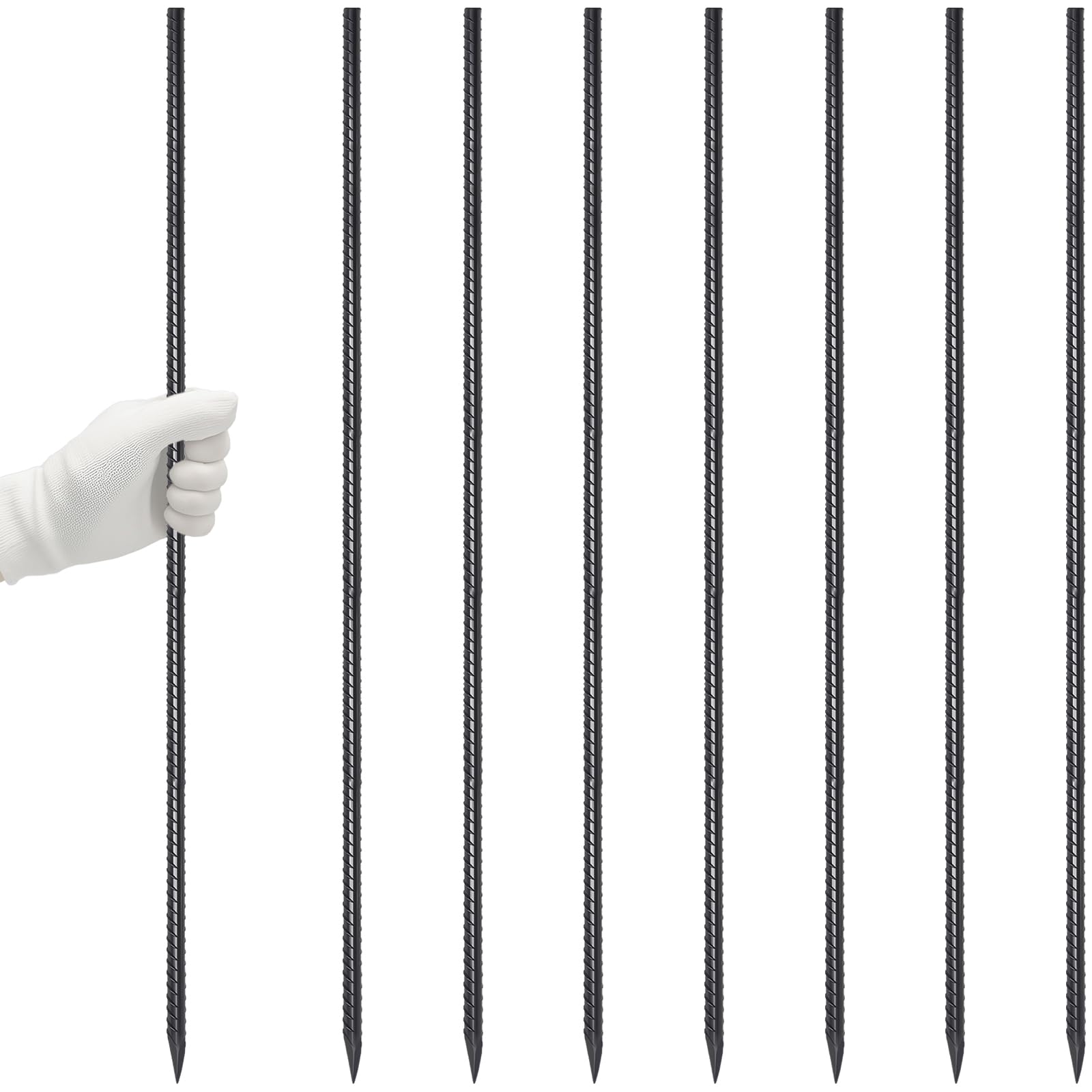 VVOKGO Rebar Stakes 48 inch bundle for sturdy landscape support and edging