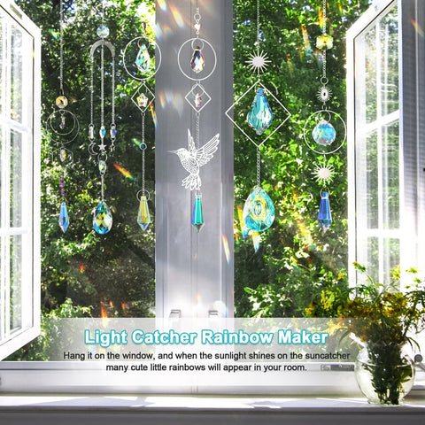 VZZNN suncatcher crystal pendants and beads ready for assembly