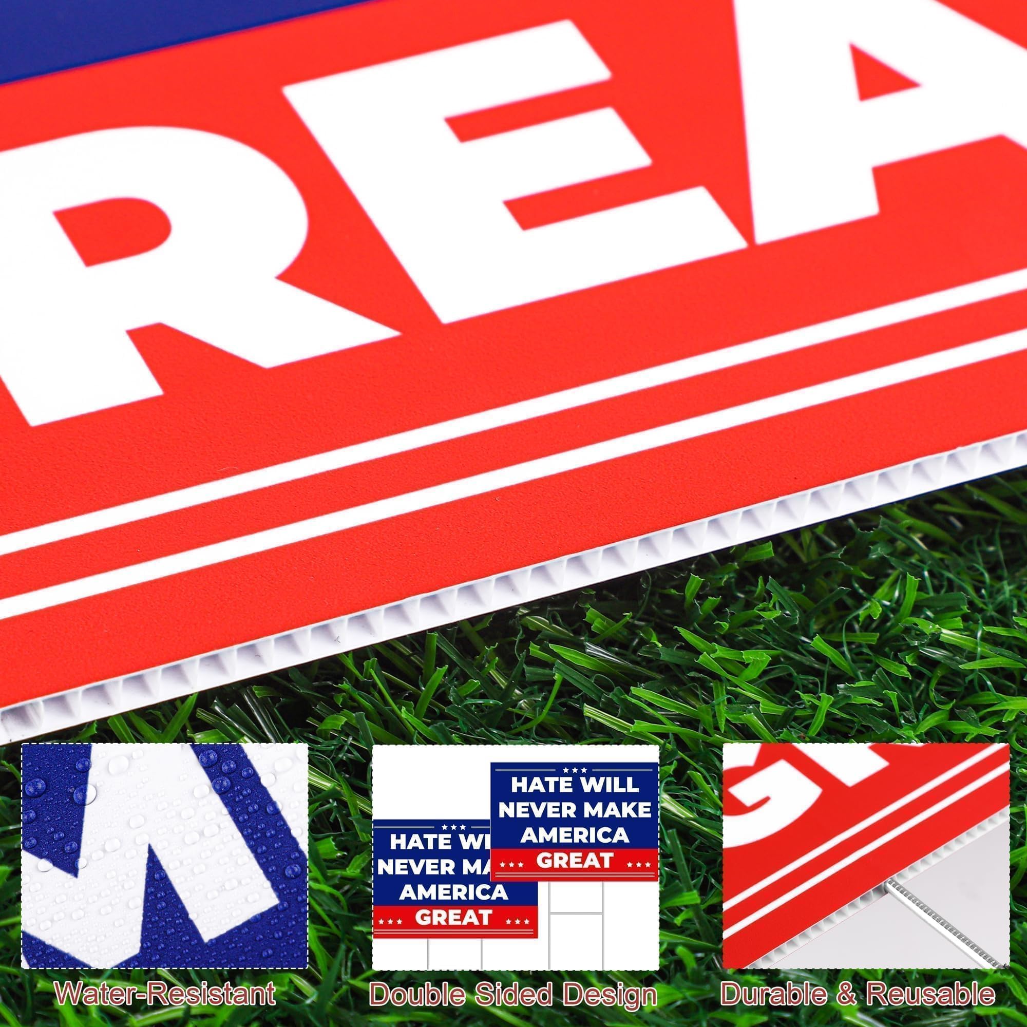 VWAERR double-sided design maximizes exposure from every angle.