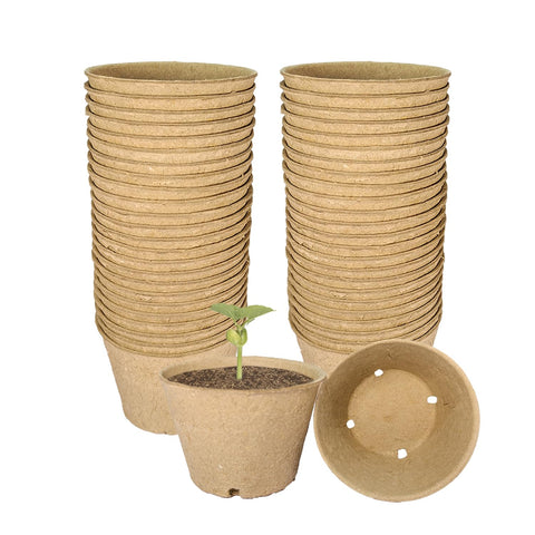 vwpvdeeg 4-inch peat pot stackable for easy seed starting