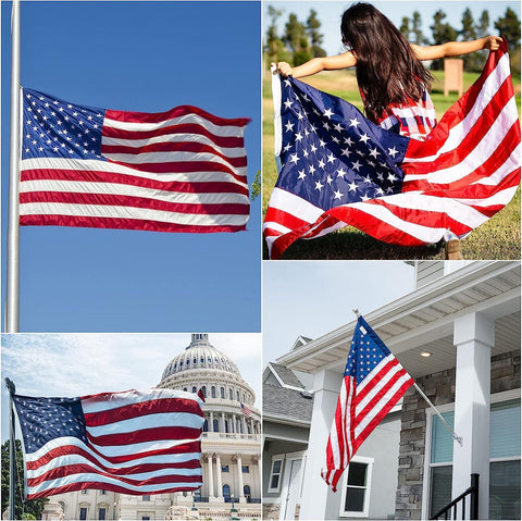 VYBDS patriotic flag 4x6 shown in a dramatic hero shot