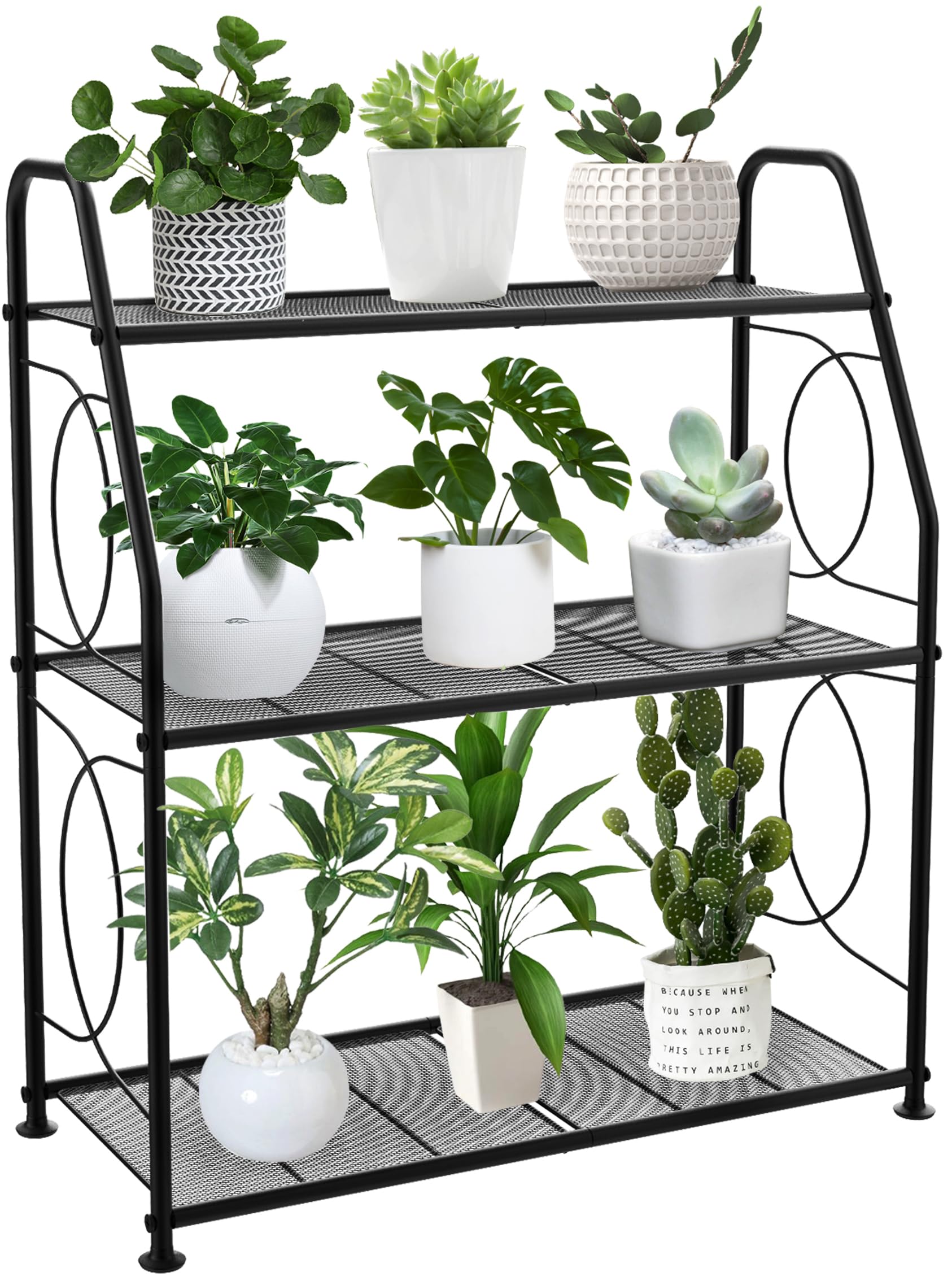 VyGrow 3-tier plant stand assembly shows quick setup and solid base.