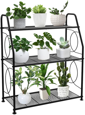 VyGrow 3-tier plant stand assembly shows quick setup and solid base.