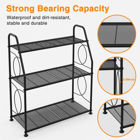 VyGrow elegant wire-design plant stand enhances decor.