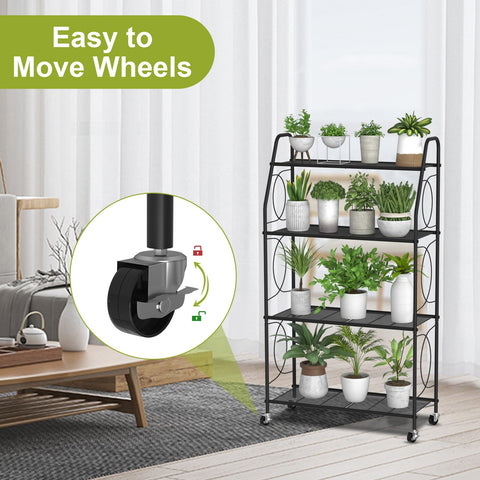 VyGrow heavy-duty metal stand close-up showing sturdy frame for durability