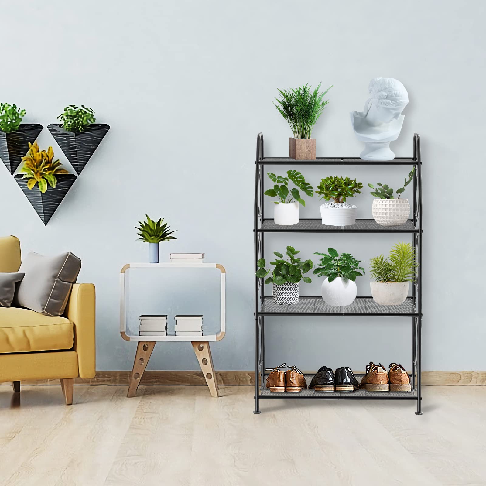 VyGrow plant stand accented with decorative wires for an elegant home display.