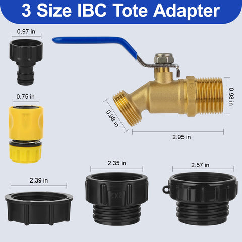 VYH brass quick connector ensures secure hose attachment.