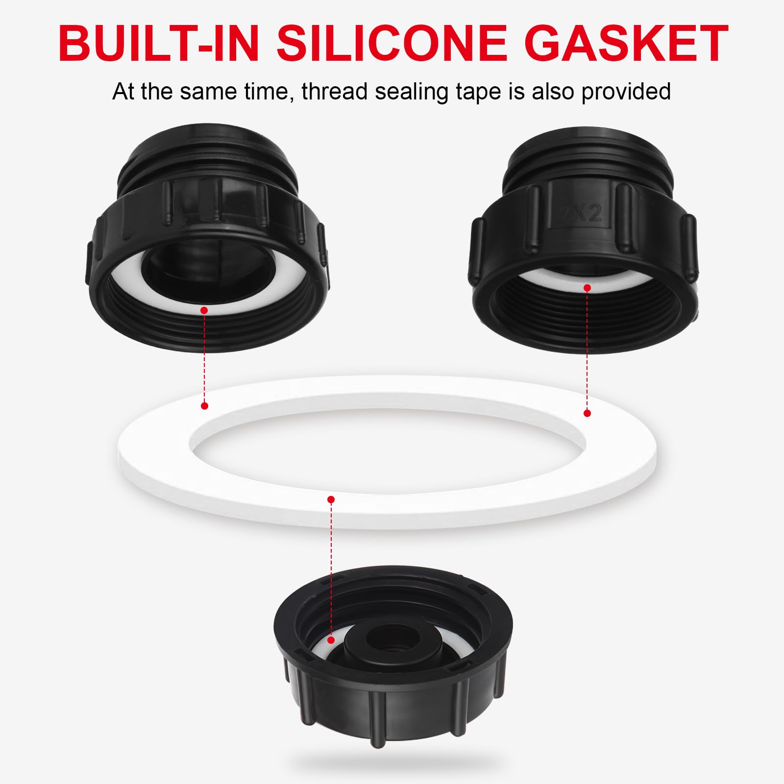VYH 2-inch fine-thread adapter for precise connections