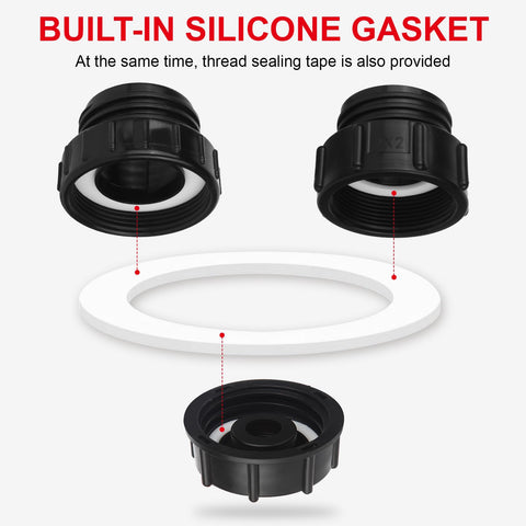 VYH 2-inch fine-thread adapter for precise connections