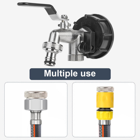 VYH 2 inch fine-thread adapter close-up for smooth flow