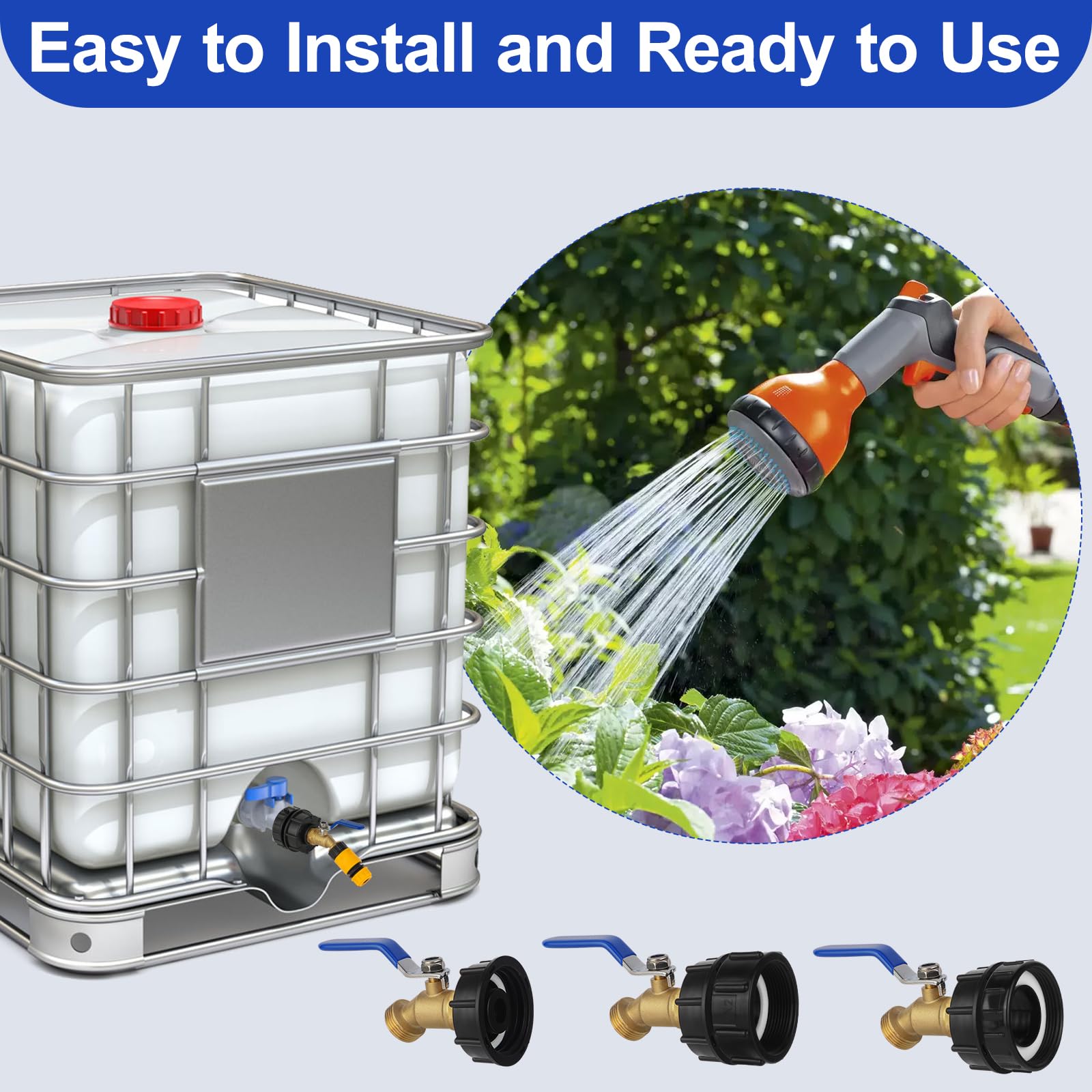 VYH IBC tote adapter 2in fine thread offers fast setup and reliable flow.