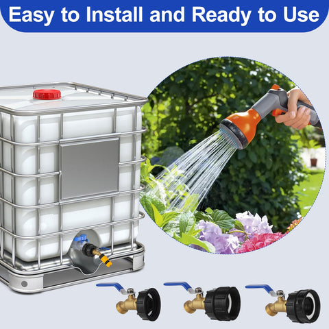 VYH IBC tote adapter 2in fine thread offers fast setup and reliable flow.