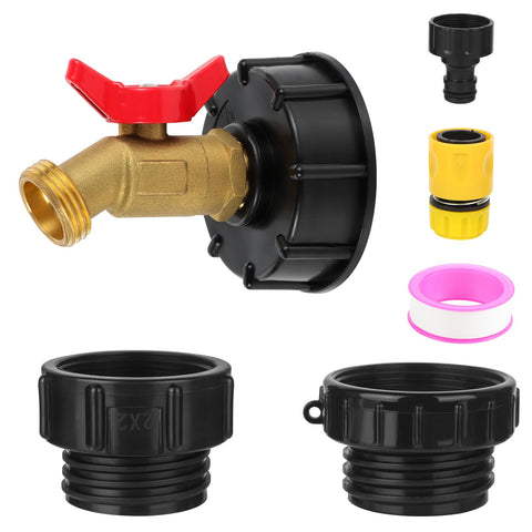 VYH IBC tote adapter kit with three sizes for versatile drainage