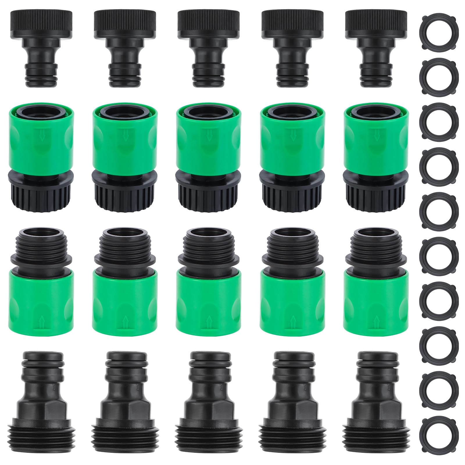 VYH quick-connect female hose connector for faster, leak-free setups.