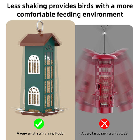 VYHAG Metal Bird Feeder adds elegant garden design and function.