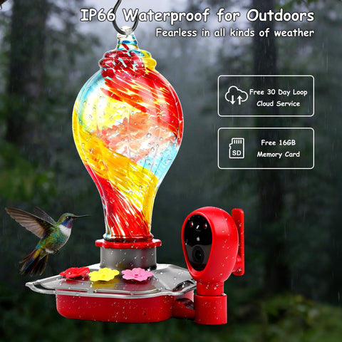 Vyojasharc hand-blown glass housing adds artisanal charm to outdoors.