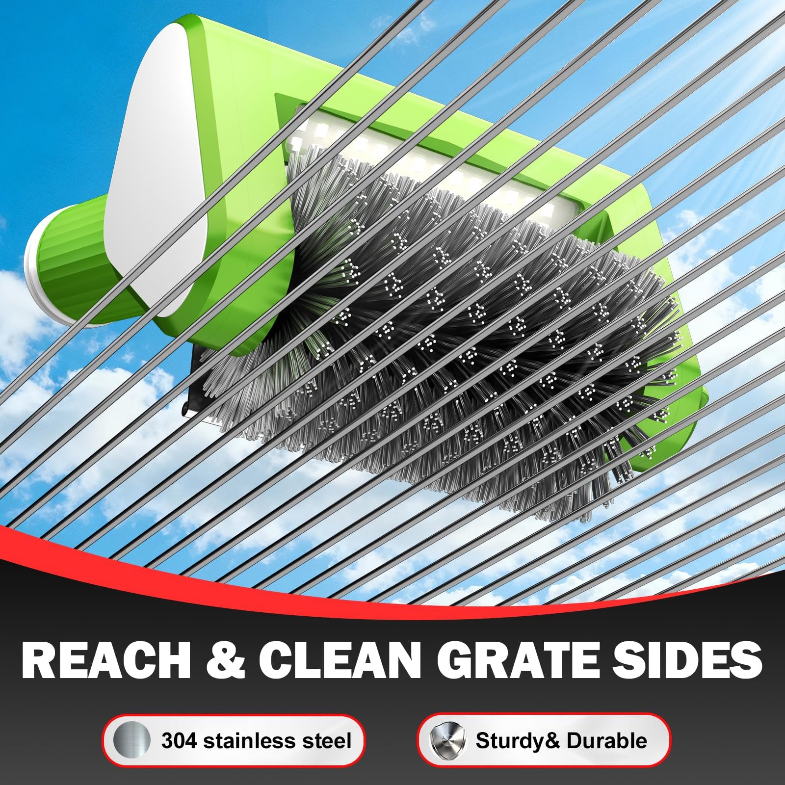 VYTOOV cordless brush shows battery level to prevent mid-clean interruptions
