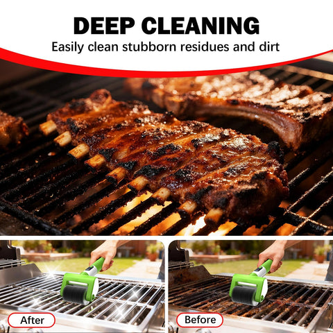 VYTOOV replaceable brush heads for bristle-free grilling