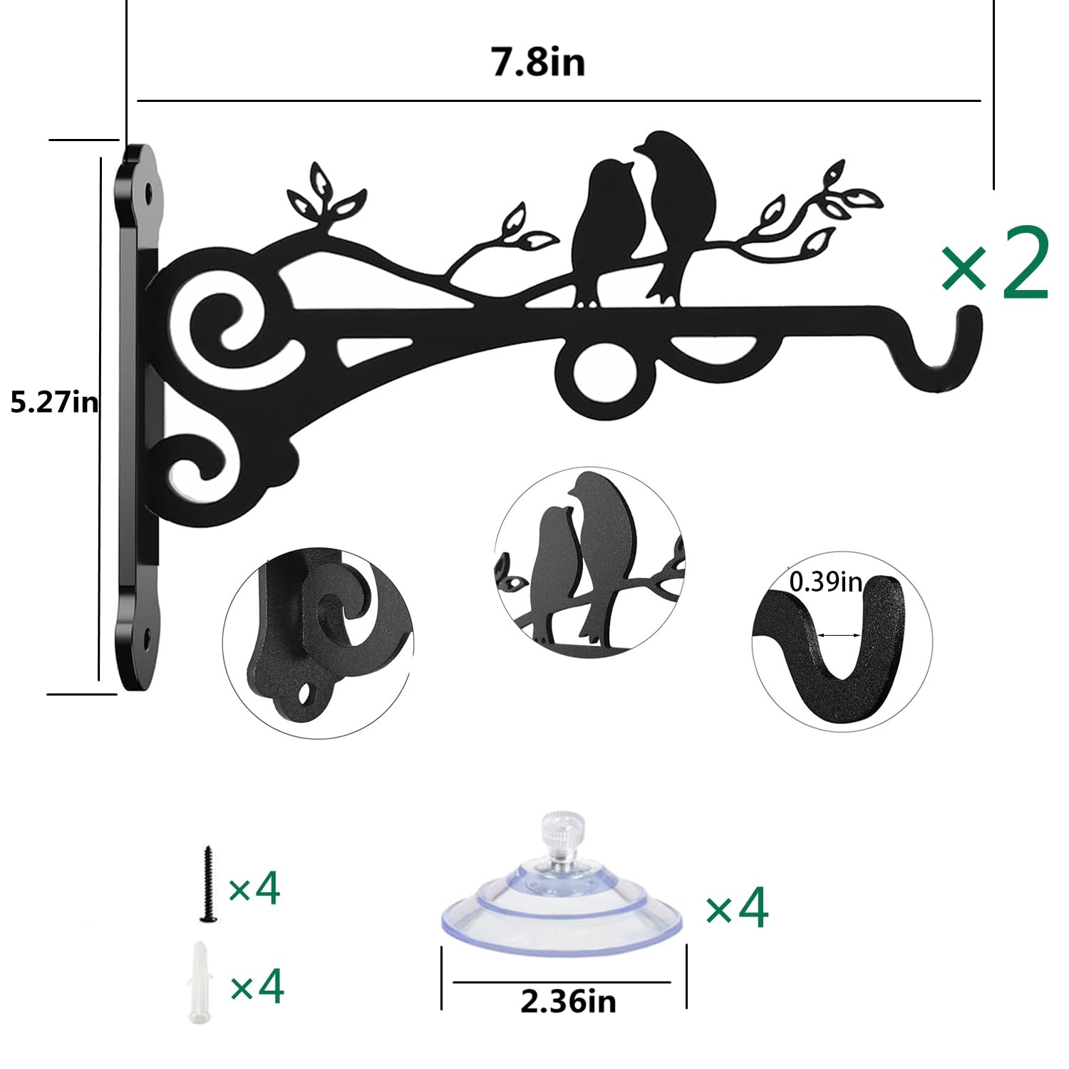VYTTOX metal hanger with anti-rust coating for outdoor durability