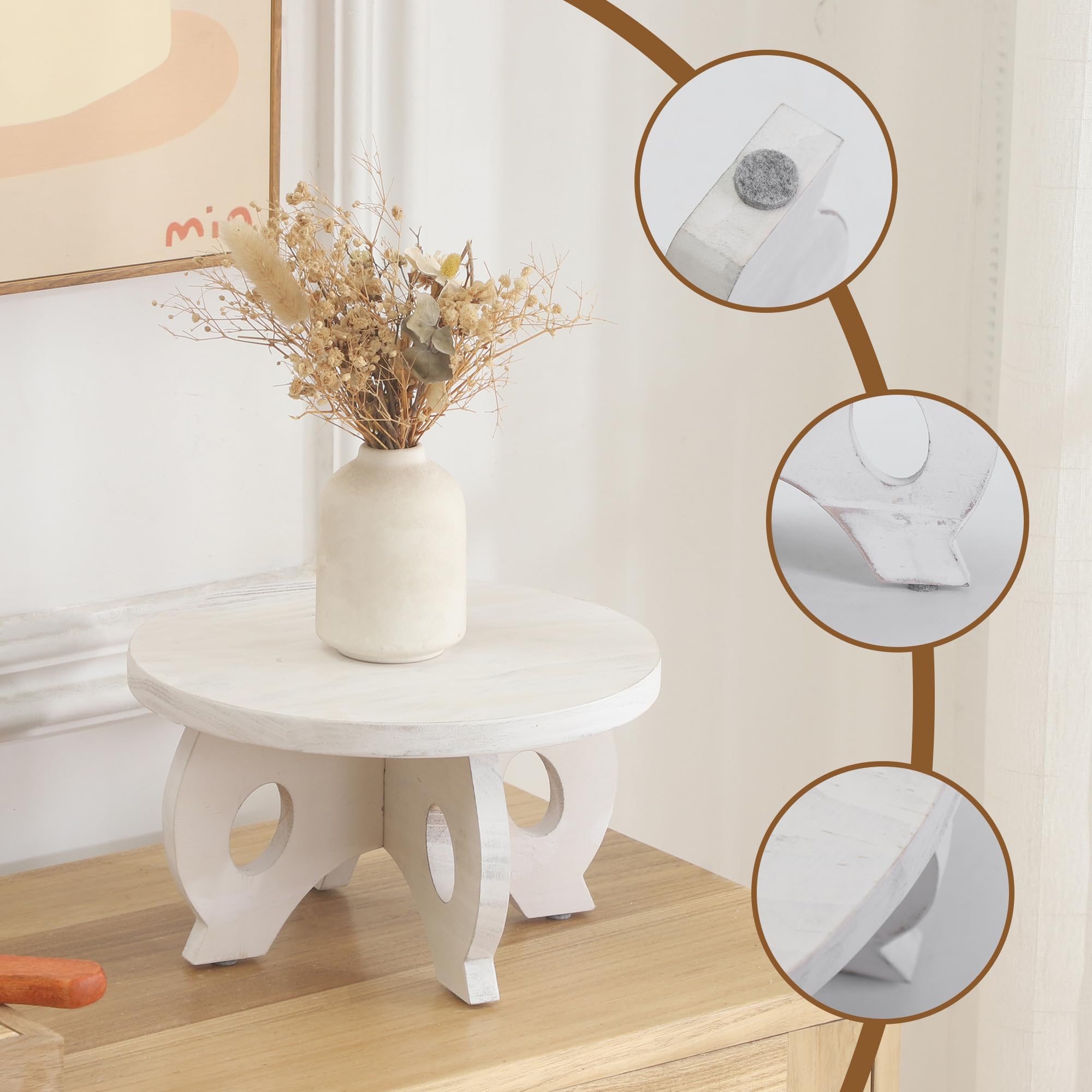 VZODESR bathroom soap pedestal stand keeps essentials neatly accessible.