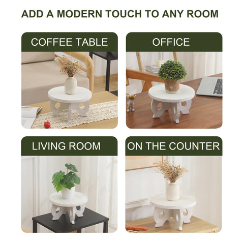 VZODESR farmhouse decor wooden riser brings warm rustic atmosphere.