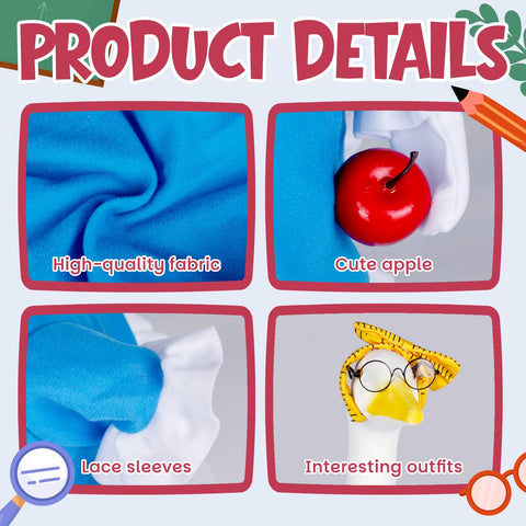Vzuito realistic apple prop enhances back-to-school scenery outdoors.
