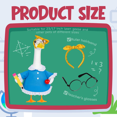 Vzuito pencil prop adds authentic classroom charm to your goose display.