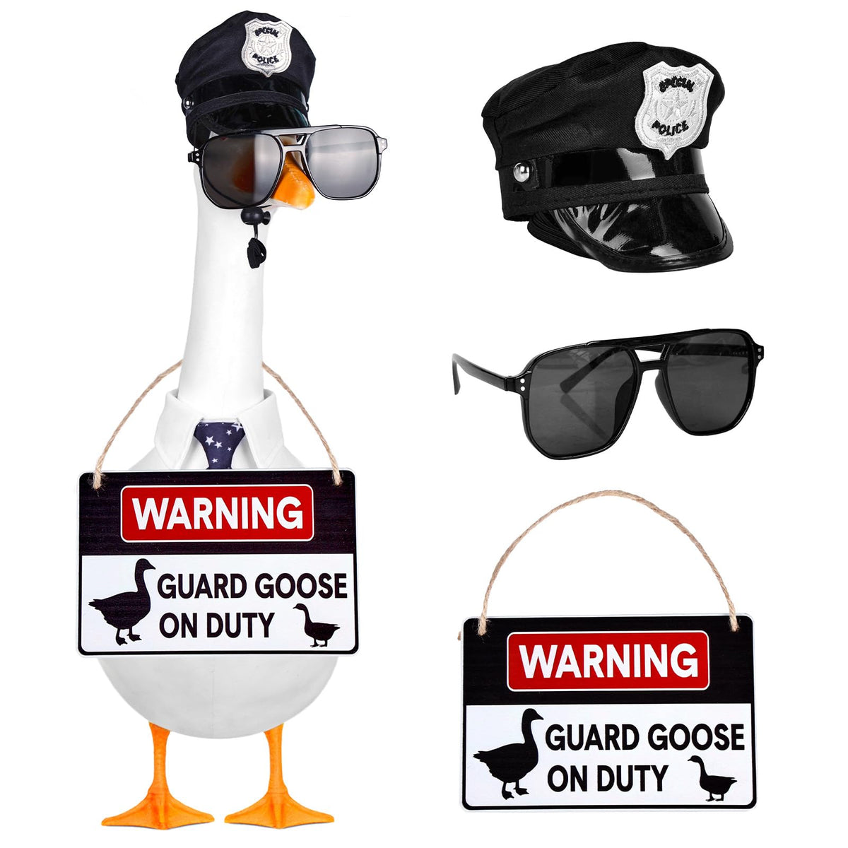 Vzuito wooden warning sign for durable yard deterrent decor.