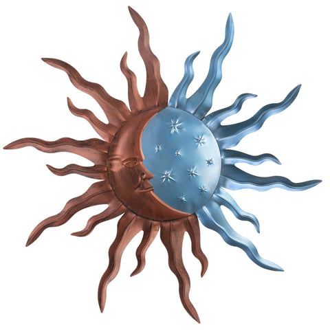 VZVXCC Sun Moon Wall Art 30 inch adds a dramatic focal point to walls.