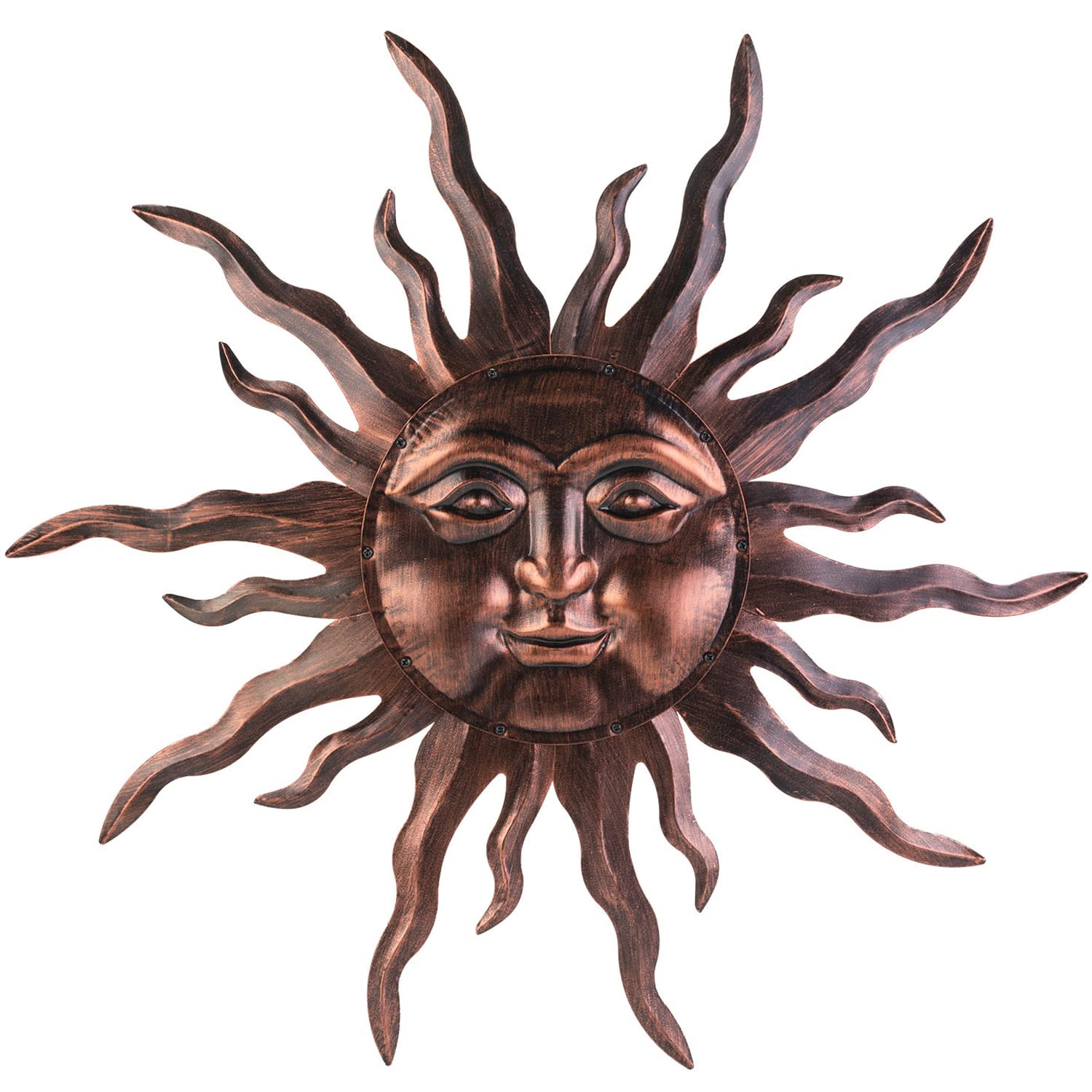 VZVXCC sun wall art 30 inch bronze finish, ideal for indoors and outdoors