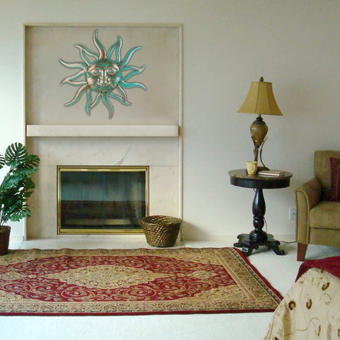 VZVXCC sun wall art is suitable for outdoor and indoor use in various spaces.
